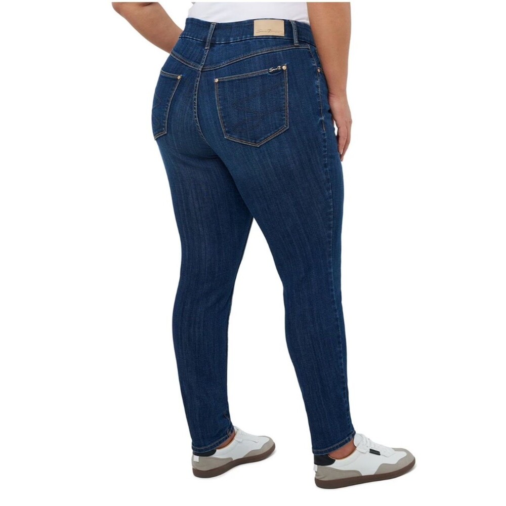 Seven7 tummyless high rise skinny Dark Blue Denim Jeans